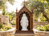 29.5" Virgin Mary Statue Handcrafted Religious Garden Sculpture for Outdoor Patio Lawn 37198699
