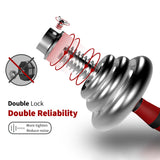 44Lbs Adjustable Dumbbell Set With 3 in 1 Dumbbell Barbell Metal Connecting Rod, Chromed Weights, 95222236