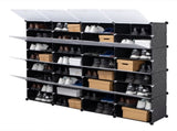 8-Tier Portable 64 Pair Shoe Rack Organizer 32 Grids Tower Shelf Storage Cabinet Stand Expandable 65115046
