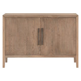 ZUN U-Style Storage Cabinet Sideboard Wooden Cabinet with 2 Metal handles and 2 Doors for Hallway, WF299849AAA
