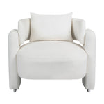 ZUN Modern design velvet lounge chair,single sofa with pillows for living room,bedroom 32003085