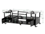 Outdoor Grill Table for Big Green Egg Style BBQ, Metal Grill Cart with Storage Box, Compatible with 42409360