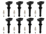 Pack of 8 Ignition Coil Spark Plugs fit for Jaguar XF XJ Land Rover Range UF618 24822790