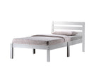 ZUN White Twin Bed with Wooden Slatted Headboard B062P186496