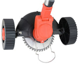 Portable Red Electric Grass Trimmer for Easy Lawn Maintenance -24V Power Weed 95712837