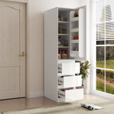 Kitchen Pantry Storage Cabinet,Food Pantry Cabinet with Doors ,shelves and drawers W331P295446