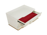 Lexington 3-Drawer Nightstand in Beige with Textured Finish and Gold Finish Handles B009P450613