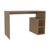 Solid 47" Wide Four Shelves Writting Desk, Home Office, Living Room, Gamer Desk Natural Oak B200P253748