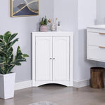 ZUN sideboard cabinet,corner cabinet,Bathroom Floor Corner Cabinet with Doors and Shelves, Kitchen, 43842944