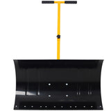 Snow Shovel with Wheels, Snow Pusher, Cushioned Adjustable Angle Handle Snow Removal Tool, 29" 41813238