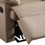 Beige Recliner with Pillow Top Arm B062P215435