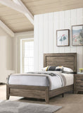 Grey Finish Fabric 1pc Twin Size Panel Bed Beautiful Wooden Bedroom Furniture Contemporary Style B011P174713