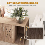 ZUN Cat Litter Box、Cat Litter Box Enclosure 15885419