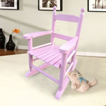 ZUN Children's rocking light pink chair- Indoor or Outdoor -Suitable for kids-Durable 98976983