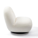 Luxury Modern Swivel Accent Chair, Tight Back Ice Flower Velvet Sofa Chair, Minimalist Style Comfy W2664P256538