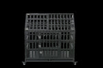 ZUN Heavy Duty Dog Cage pet Crate with Roof 81385515