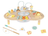 7-in-1 Wooden Baby Activity Table 12M Sensory Play Table with Music & Shape Sorting 80033746