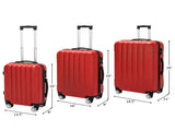 3-in-1 Multifunctional Large Capacity Traveling Storage Suitcase Luggage Set Red 16504279