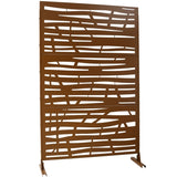 Outdoor & Indoor Privacy Metal Privacy 76" H48" W, Freestanding Decorative Privacy W465P193229