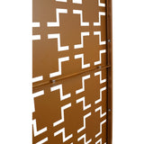 Outdoor & Indoor Privacy Metal Privacy 76" H48" W, Freestanding Decorative Privacy W465P193208