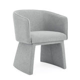 ZUN Modern style simple and elegant chair, grey leisure chair, suitable for dining/bedroom/living W487P186355