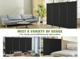 4 Panel Room Dividers, Foldable Privacy Screens, Cloth Segregation Panels for Workspace, Bedroom, 83353896