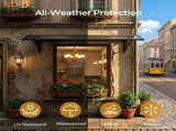 Awning for Door Entrance with Drainage Sink, 40x60 Inch Window Canopy Exterior, UV Rain Snow 40055087