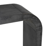 Mirod 52" Wood Console Table with Curved Edge, Natural Texture, Perfect for Entryways and Living N760P282826B
