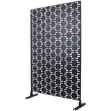 Outdoor & Indoor Privacy Metal Privacy 76" H48" W, Freestanding Decorative Privacy W465P193205