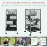 ZUN Small Animal Cage /Chinchilla Cage （Prohibited by WalMart） 29775417