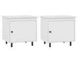 2 white bedside tables with doors 54059730