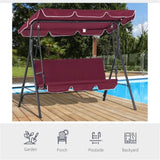 Outdoor Patio Swing Chair-Red 46409956