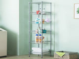 Concise 6 Layers Carbon Steel & PP Storage Rack Silver Gray 23771144