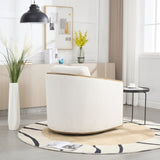 COOLMORE Corduroy Barrel Chair, Comfortable Accent Sofa Chair for Living Room, 360 Degree W395P220270