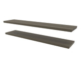 FM FURNITURE Greer Floating Shelf in Melamine x2,Smokey Oak B128P361103