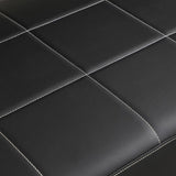 57.9" Width Modern Upholstery Faux Bonded Leather Loveseat Sofa Living Room Accent Love Seats W1117142874