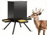 14 Gallon Gravity Deer Feeder 50-90 LBS Capacity Galvanized Coated Steel Wildlife Game Feeder with 4 70429595
