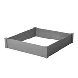 Raised Garden Bed 48x48x10'', Outdoor Wood Planter Box Over Floor, Tool-Free Assembly 57685134
