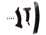 Front Bumper Lip Splitter Spoiler fit for 2020-24 Tesla Model Y Carbon Fiber Look 10789569