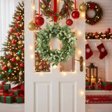 24" Christmas Cedar Wreath Full Luxe Greenery Holiday Door Dcor Festive Pinecone & Berry Accent FBA 89345177