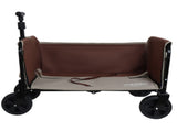 All-in-One Convertible Folding Camping Wagon Cart Bench Seat, Storage Compartment & Included Dog W2932P312715