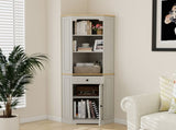 68" Tall Corner Cabinet, Freestanding Corner Storage Cabinet with 1 Door, 1 drawer and a Adjustable W282P442195