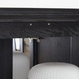 LED Curio Display Cabinet Antique Display Cabinet with Glass Doors Adjustable Shelves for W2275P300145