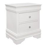 Traditional Design Bedroom Furniture 1pc Nightstand of 3x Drawers Faux Alligator Embossed Fronts B01171516