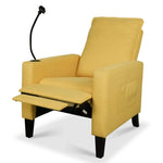 ZUN Recliner Chairs for Adults, Adjustable Recliner Sofa with Mobile Phone Holder & Cup Holder, Modern W680136982