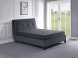 8" Full Size Bed Mattress Gel-Infused Memory Foam Hybrid Mattress, Dark Gray, Mattress in a Box, B011P213341