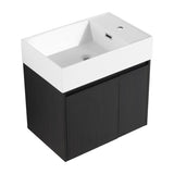 24 Inch Bathroom Cabinet With Sink,Soft Close Doors,Float Mounting Design, For Small Bathroom W999P228747