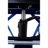 300 lbs Hydraulic Motorcycle Scissor Jack Lift Foot Step Wheels for Small Dirt Bikes,blue color 39700663