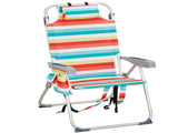 63*70*99cm Heightened Oxford Cloth Silver White Aluminum Tube Bearing 100kg Beach Chair Rainbow 34542854