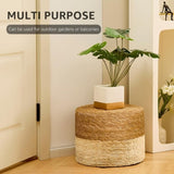 Handmade Woven Foot Stool Natural Seagrass Ottoman for Home Decor & Seating 34105486